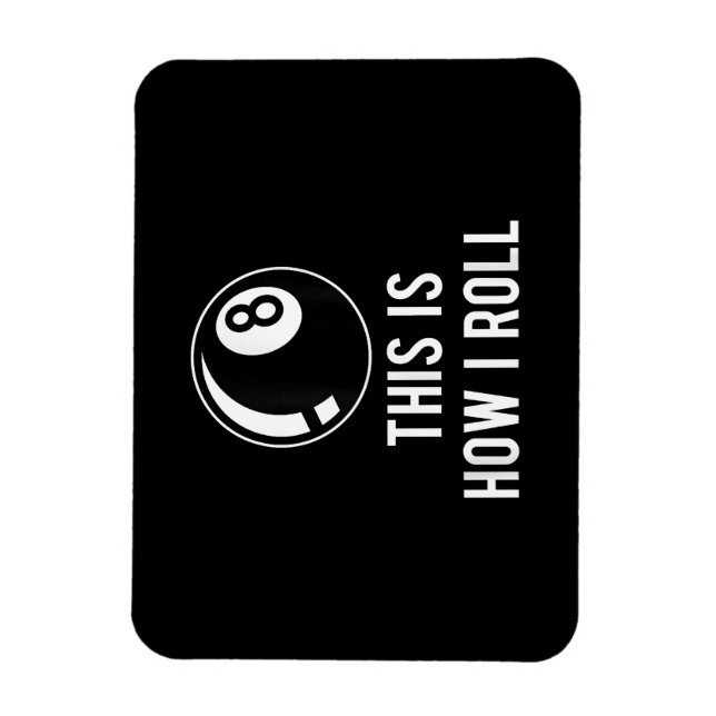 Íman Design Funny Billiards Para Jogadores De Piscina R (Vertical)
