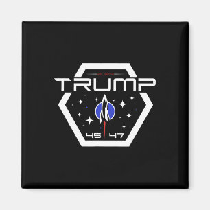 Íman Design Futurístico Retro Trump 45 47 Trump