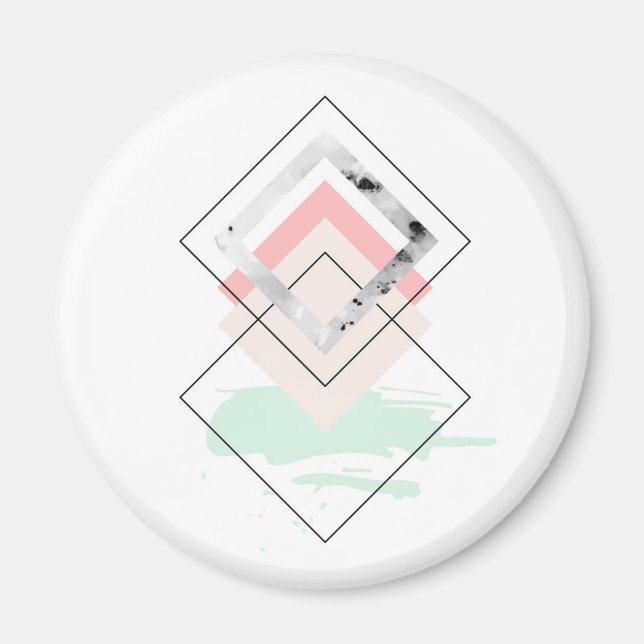 Íman Design Geométrico Abstrato (Frente)