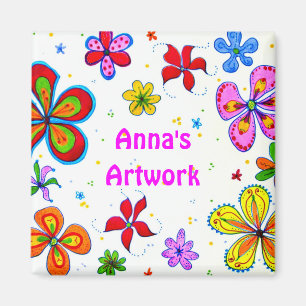 Íman Design grande da arte das flores