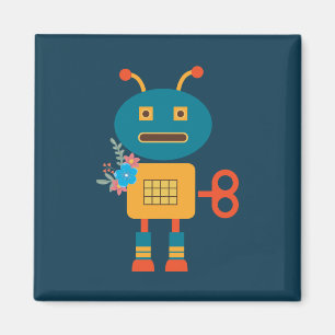 Íman Design infantil de robô fofo