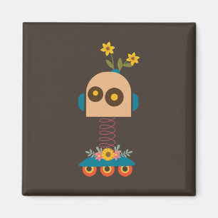 Íman Design infantil de robô fofo