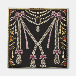 Íman Design Inspirado em Marie Antoinette com Joias Fra