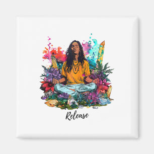 Íman Design Inspirado em Yoga e Meditação Zen Harmonia