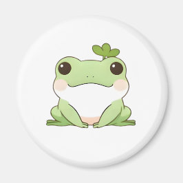Íman Design Kawaii de Sapo Chibi Simples e Fofo