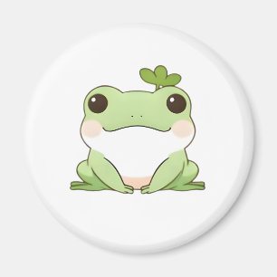 Íman Design Kawaii de Sapo Chibi Simples e Fofo