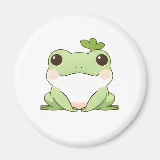 Íman Design Kawaii de Sapo Chibi Simples e Fofo