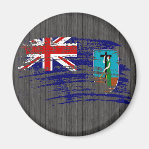 Íman Design legal da bandeira de Montserratian