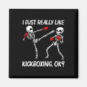 Íman Design Legal de Kickboxing Para Homens Mulheres Ki