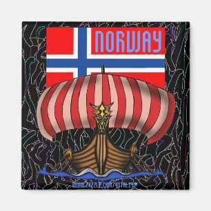 Íman Design legal do ímã do navio de Noruega viquingu