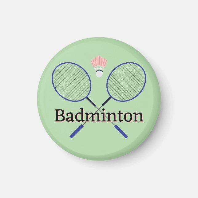 Íman Design Magnet de Badminton (Frente)