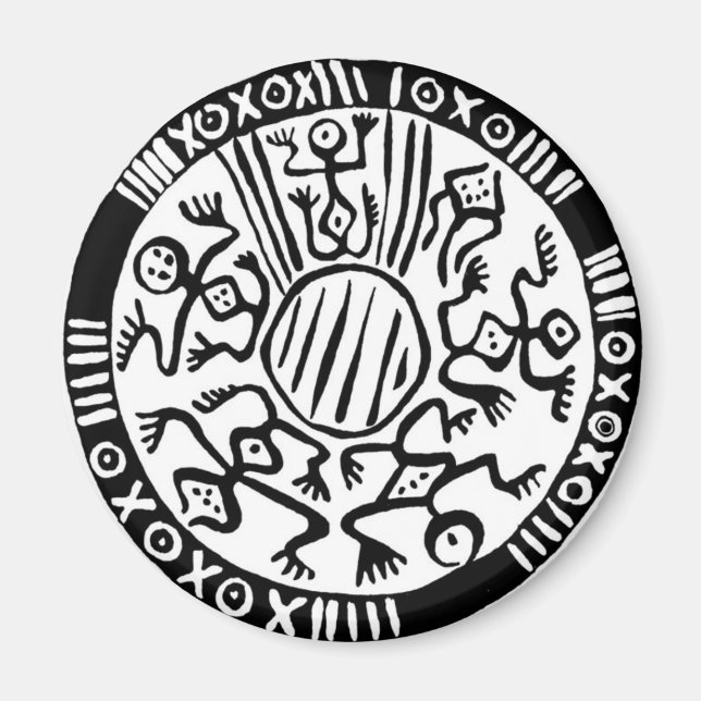 Íman Design mexicano antigo - Magnet (Frente)