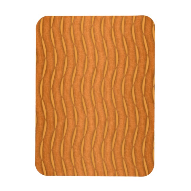 Íman Design Moderno com Listras Verticais Laranja (Vertical)