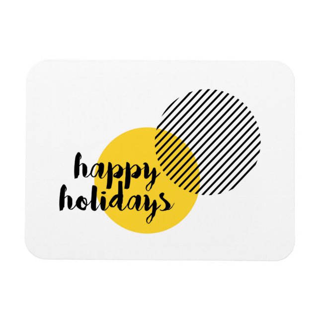 Íman Design moderno, simples, moderno de "Felizes Feria (Horizontal)