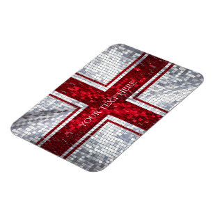 Íman Design Mosaico Sinalizador da Inglaterra