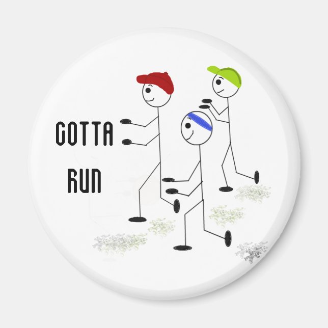 Íman Design Motivacional Tenho que Correr (Frente)