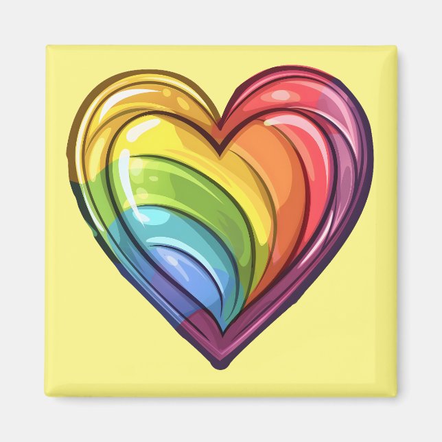 Íman design orgulho gay (Frente)