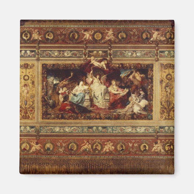 Íman Design para a cortina na ópera Dresden (Frente)