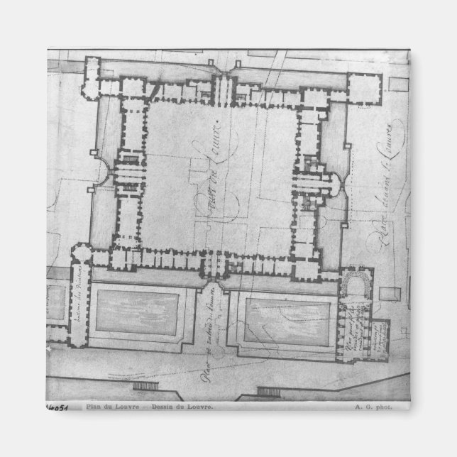 Íman Design para os edifícios orientais do Louvre (Frente)