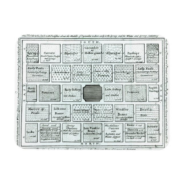 Íman Design para um Jardim de Cozinha Completado, de 'N (Horizontal)