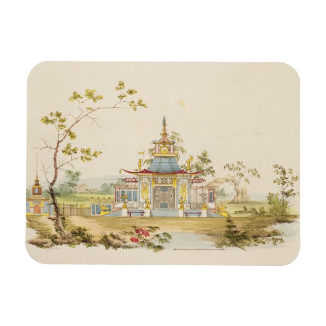 Íman Design para um Templo Chinês, c.1810 (caneta e tin (Horizontal)