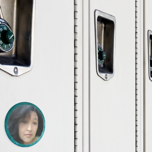 Íman Design personalizável do Teal Velvet do MVB Faux (In Situ (Locker))