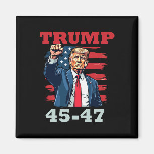 Íman Design Presidencial Trump 45-47 Para Trump Sup