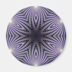 Íman Design radial abstrato: