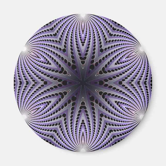 Íman Design radial abstrato: (Frente)