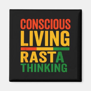 Íman Design Rasta, Vida Consciente, Dito Motivacional