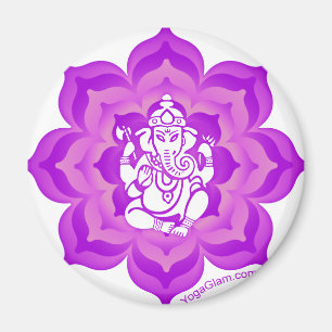 Íman Design roxo de Ganesh