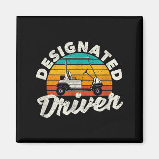 Íman Designated Driver Funny Golf Cart Golfers Driving