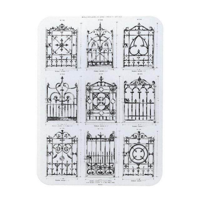 Íman Designs de ferro fundido, de Macfarlane (Vertical)