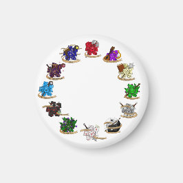 Íman Designs de gelo da classe Dungeons e Dragon