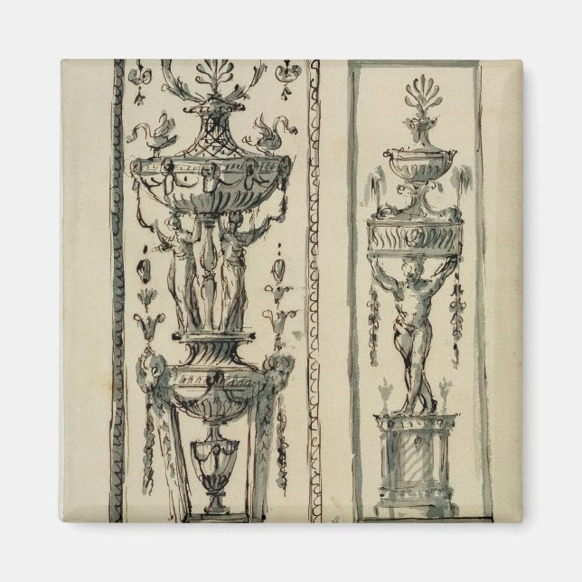 Íman Designs desenhadas para painéis ornamentados (cane (Frente)