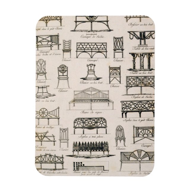 Íman Designs para assentos de jardim, de "Compendium of (Vertical)