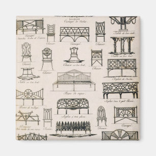 Íman Designs para assentos de jardim, de "Compendium of