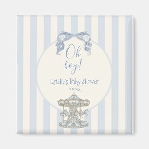 Íman Deslize de Cavalinhos de Pau Vintage Baby Shower M