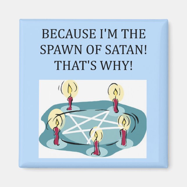 Íman desova engraçada da satã (Frente)