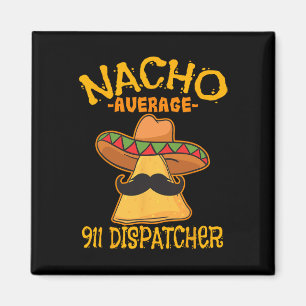 Íman Despachante de 911 Não Médio Mensageiro Mexicano C