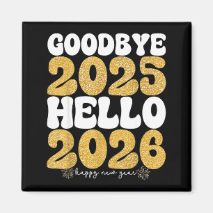 Íman Despedida de Ano Novo Festiva 2025 Olá 2026 Ce