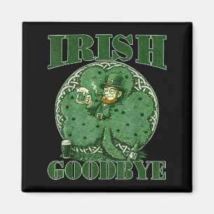 Íman Despedida irlandesa dia de São Patrício leprechaun