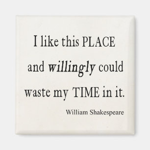 Íman Desperdiçosamente Este Lugar, Citação Shakespeare