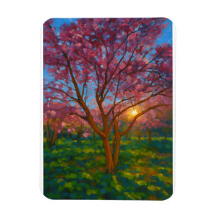 Íman Despertar primavera - Paisagem de Árvore em Sangue