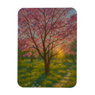 Íman Despertar primavera - Paisagem de Árvore em Sangue