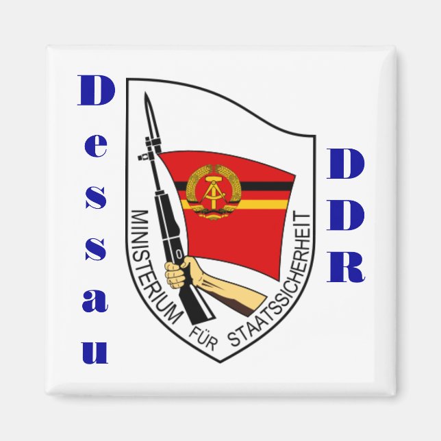 Íman Dessau, Alemanha Stasi Magnet DDR (Frente)