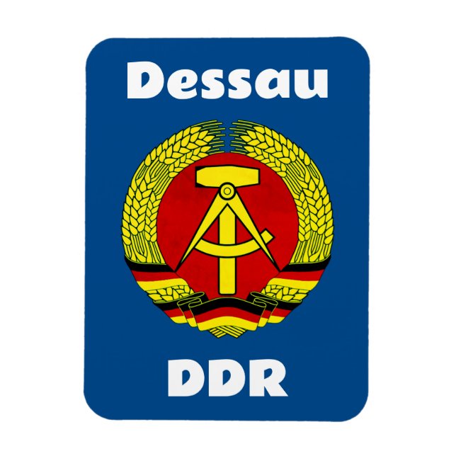 Íman Dessau, DDR, Dessau, Alemanha (Ossi Oriental) (Vertical)