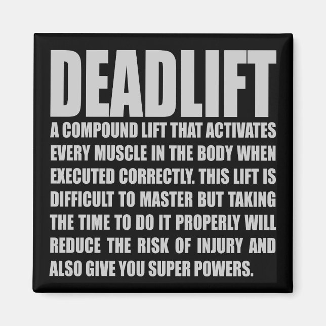 Íman Destaque - Motivação de Workout Engraçado (Frente)