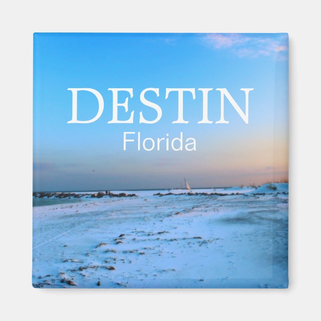 Íman Destin Florida - Dreamy Beach Scene (Frente)