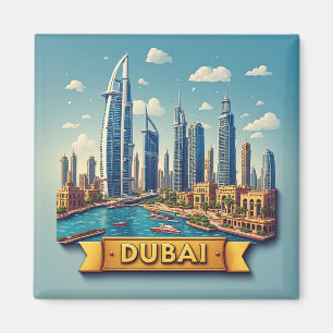 Íman 🧲 Destino de Férias Favorito de Dubai Memória 🌅